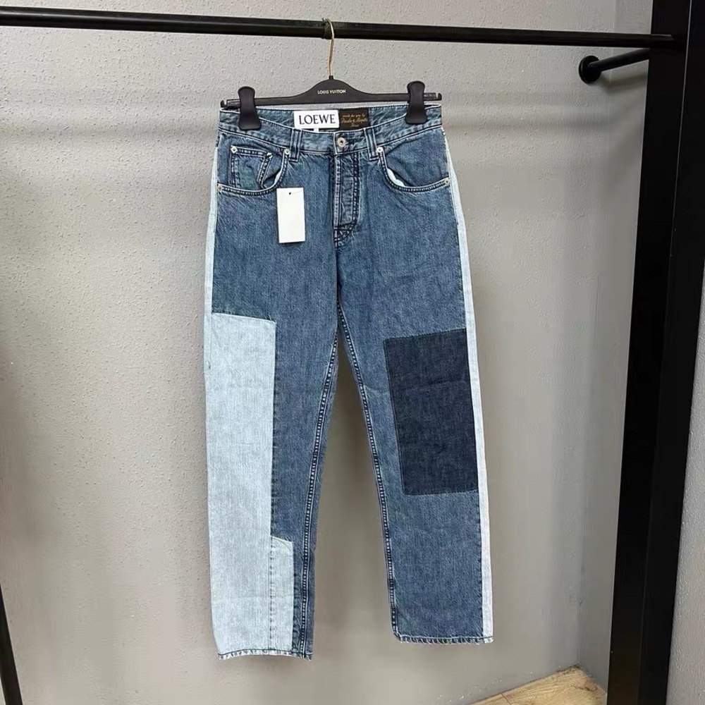 Authentic Loewe Patchwork Denim Jeans